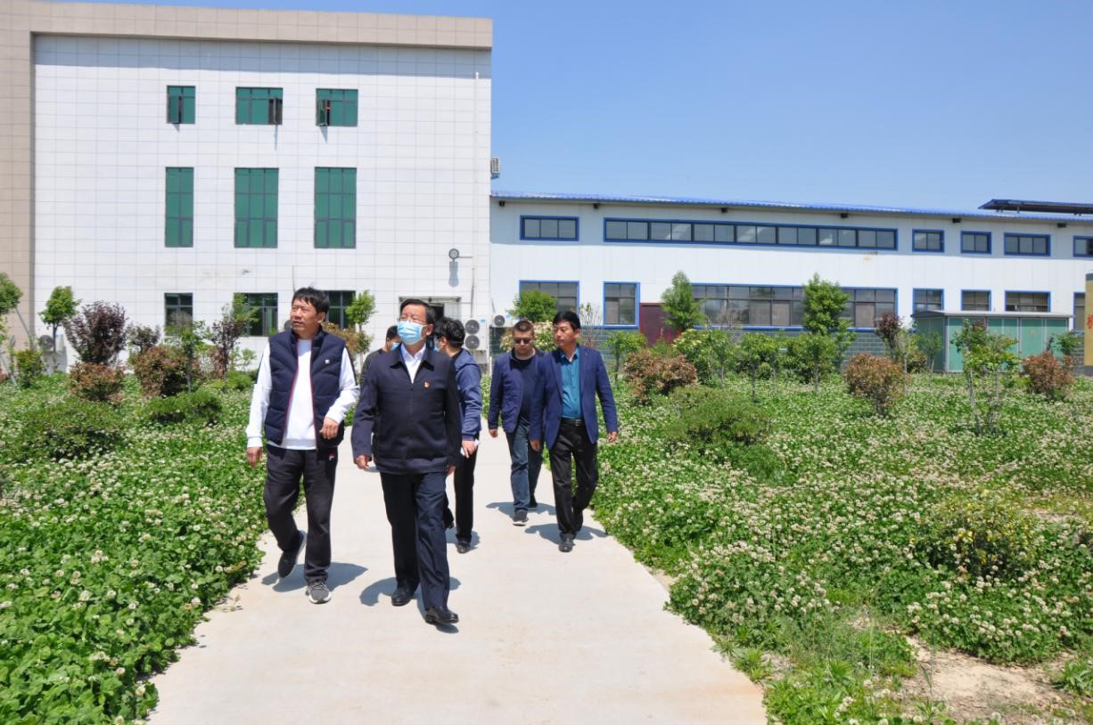 商丘市委常委、宣傳部部長王全周一行蒞臨睢縣瑞亞牧業有限公司調研